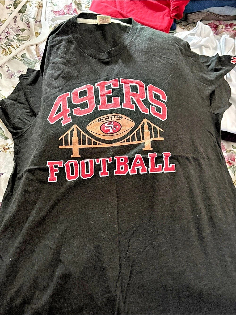 Homage 49ers Football Bridge 49ers Graphic Tee XL